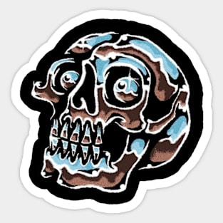 CHROMED SKULL Sticker